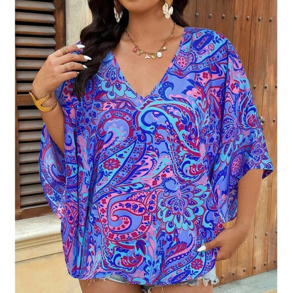 Just Listed! π Resort Wear Blouse - Amazing Colors - Picture 3 of 8